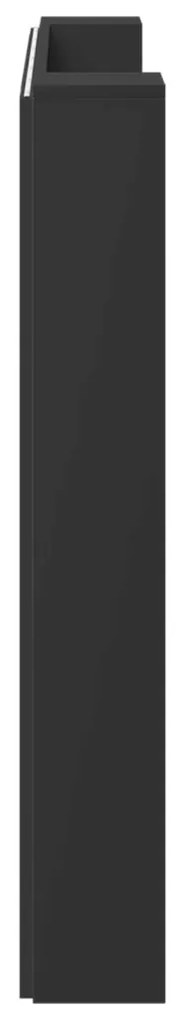 Fejtámla LED -es lámpákkal Fekete 140 x 16,5 x 103,5 cm Faanyag