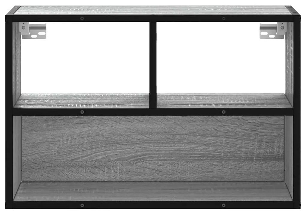 szürke sonoma színű szerelt fa TV-szekrény 60 x 31 x 39,5 cm