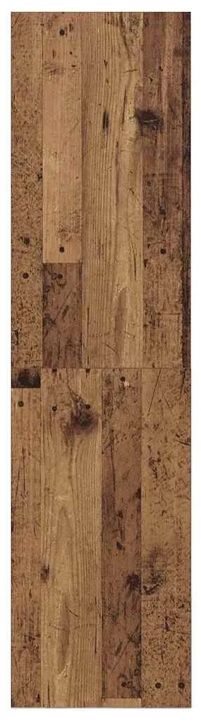 Fali TV szekrény Régi fa 37 x 37 x 142.5 cm Faanyag
