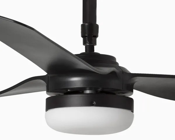 FARO 33815WT-21-LED Dimmelhető mennyezeti ventilátor PUNT M LED/18W/230V fekete átm. 132 cm WT + távirányító