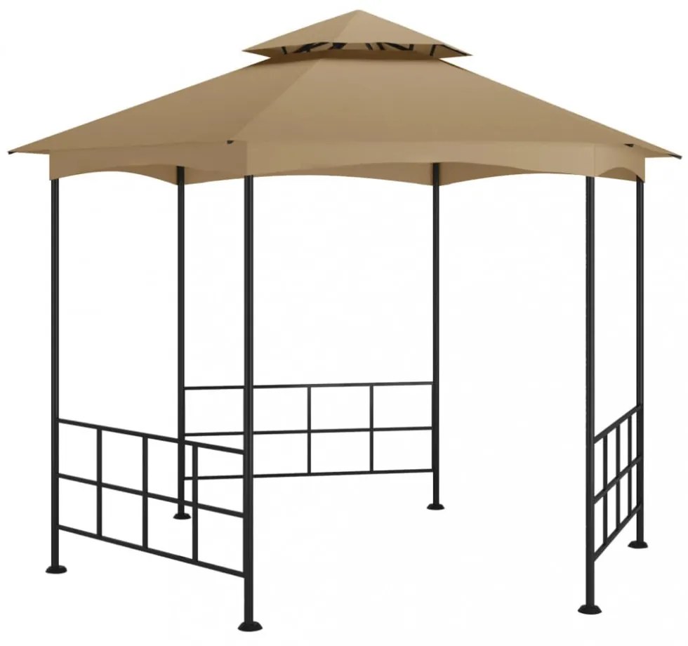 tópszínű pavilon oldalfalakkal 3,1 x 2,7 m