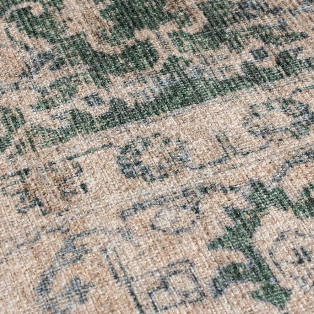 Zöld mosható szőnyeg 152x230 cm Beau Floral – Flair Rugs