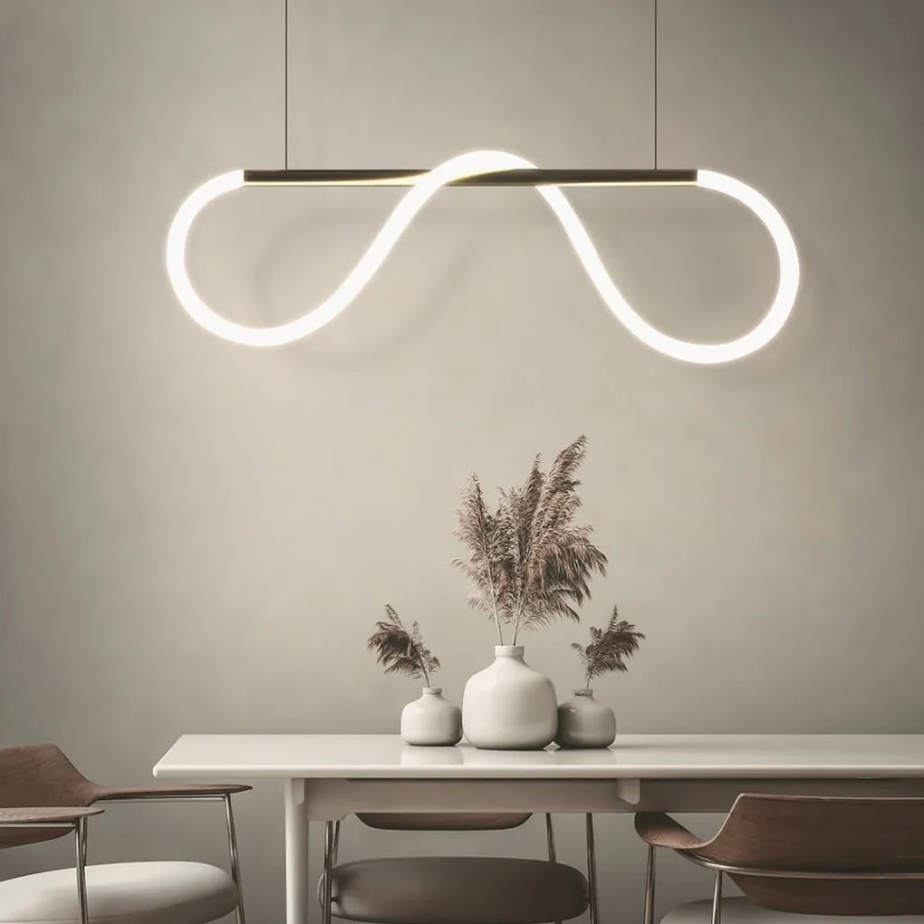 DOMENOLED 605 Modern Led Függesztett Lámpa Fehér, Arany LED IP20