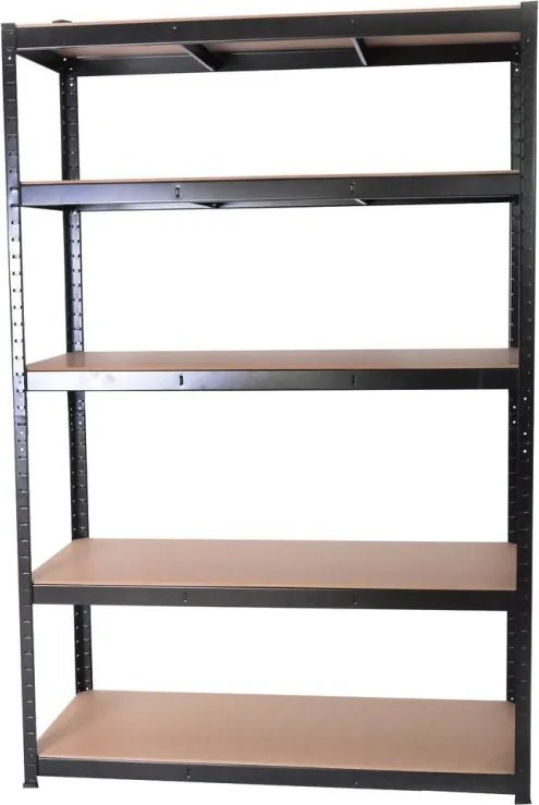 ROJAPLAST  Horganyzott polc 120 x 45 x 180 cm fekete