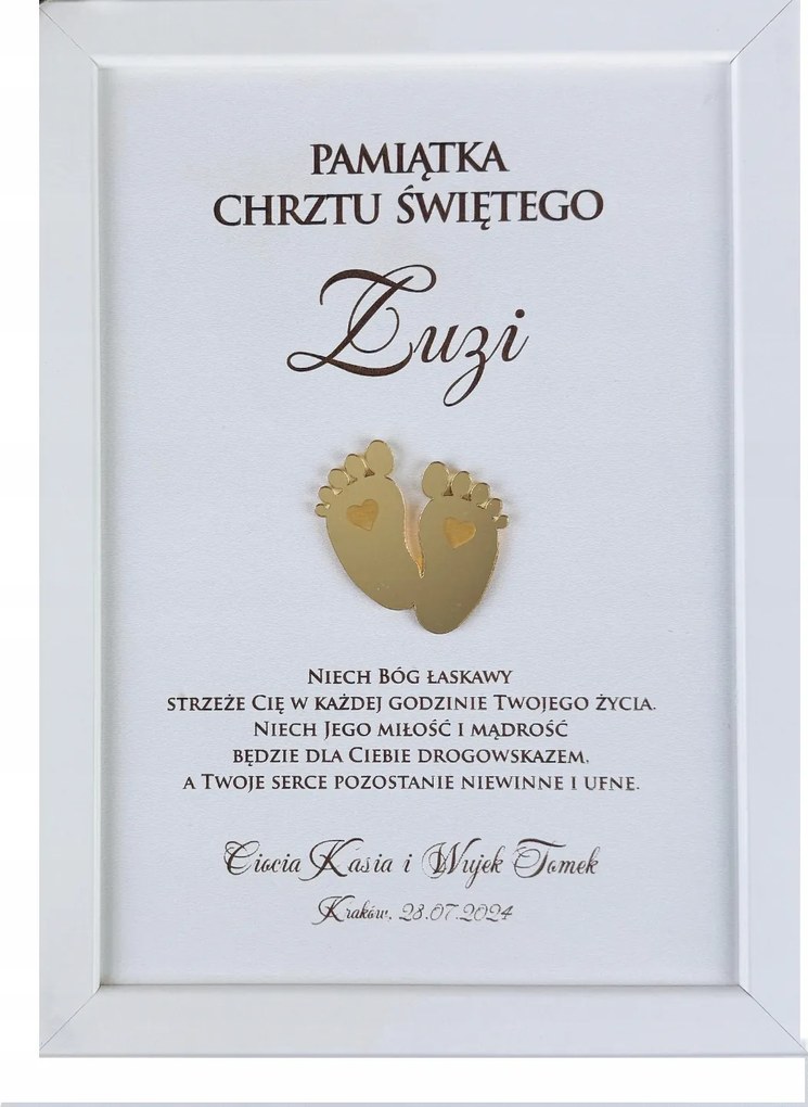 kép Keret Ajándék Keresztelő Ajándék Személyre Szabott