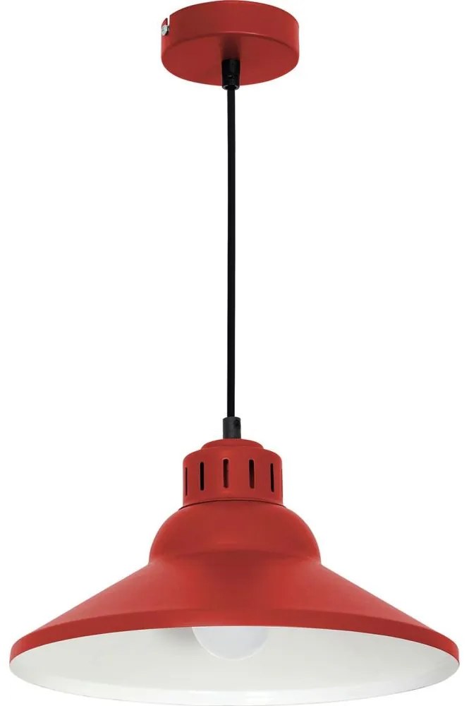 Csillár zsinóron WORKS 1xE27/15W/230V piros