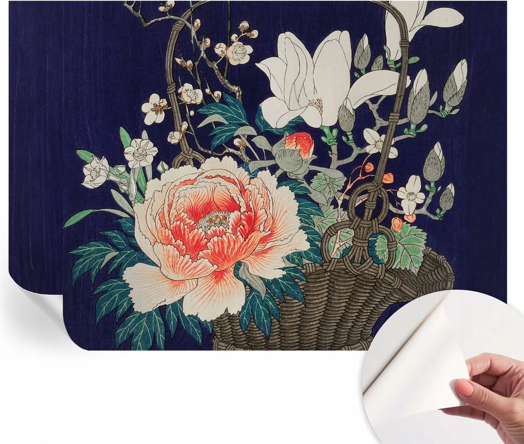 Öntapadós Fali Fotótapéta Hálószobába Virágos kosár 312x219 cm