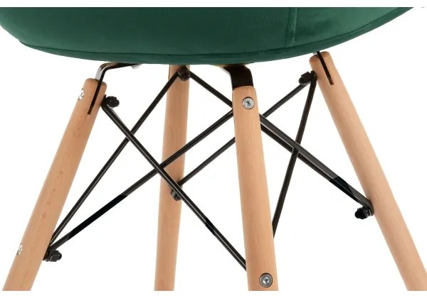 KÉSZLET 2x Étkezőszék NEREA 80x60,5 cm zöld/bükkfa