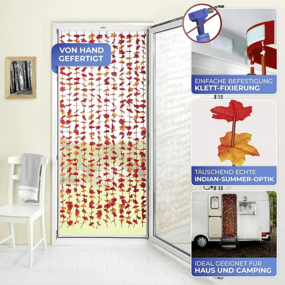 Piros függöny ajtóra 90x190 cm Indian Summer – Maximex