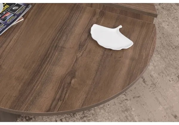 KÉSZLET 2x Kávésasztal PODIUM barna