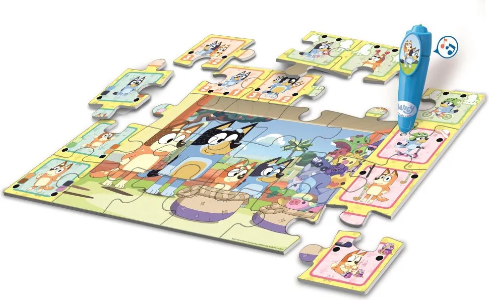 Bluey Playtime interaktív 24 db-os puzzle Clementoni