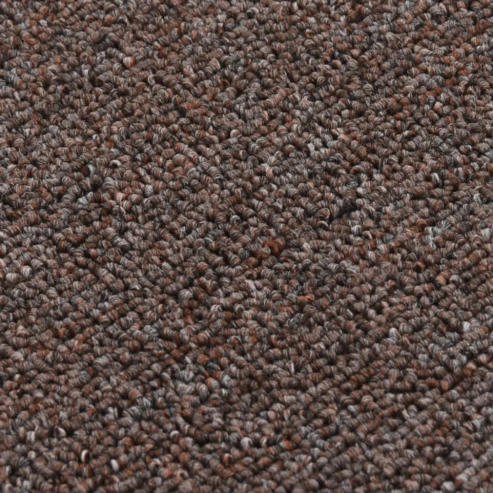 15 db barna négyszögű csúszásmentes lépcsőszőnyeg 60 x 25 cm
