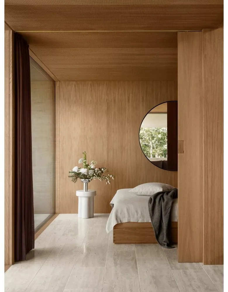 Szürke gyapjúkeverék takaró 145x200 cm Ahwi – Blomus