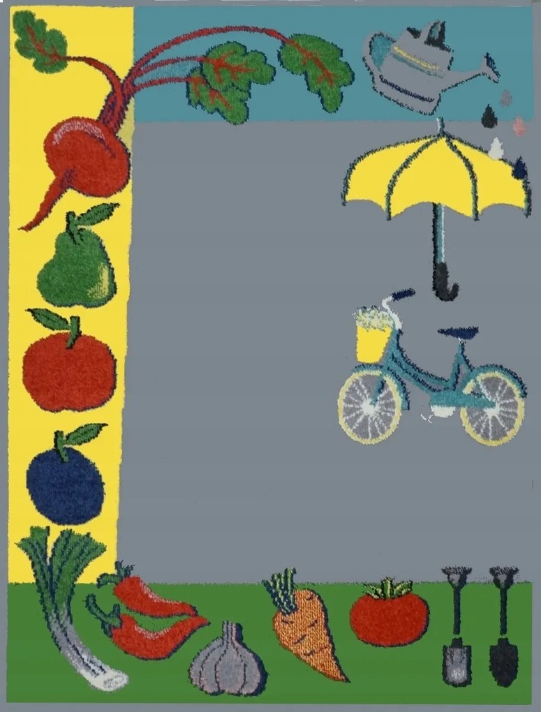 Gyerekszoba szőnyeg gyerekeknek Fd Agnella Herb szürke 120x160cm