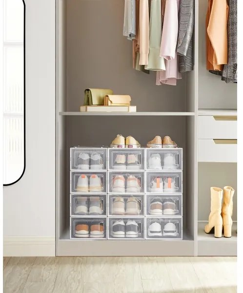 BOXIFY moduláris polc rekeszekkel, fehér