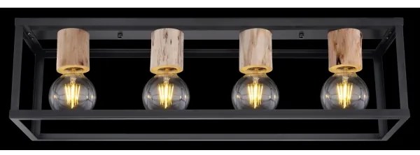 Globo 15476-4D - Mennyezeti lámpa HAGAR 4xE27/60W/230V