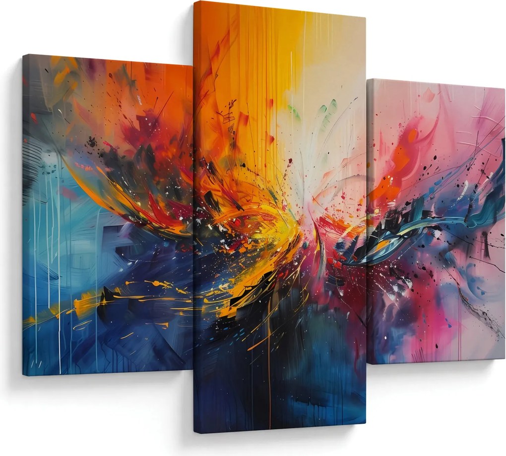 Kép - Színes absztrakció (90x60 cm)