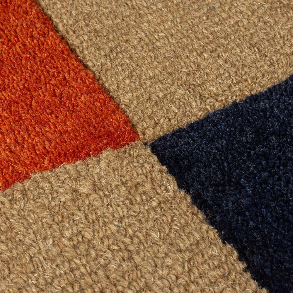 Terrakotta színű kézi szövésű gyapjú szőnyeg 200x290 cm Mia Arch – Flair Rugs