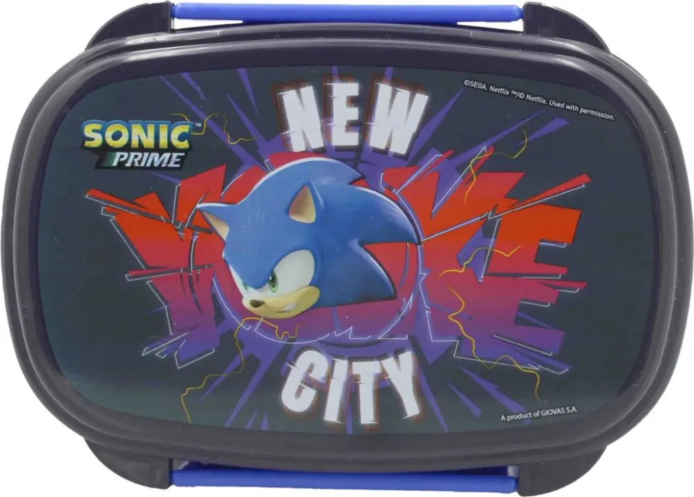 Sonic a sündisznó Get Me szendvicsdoboz + evőeszköz szett