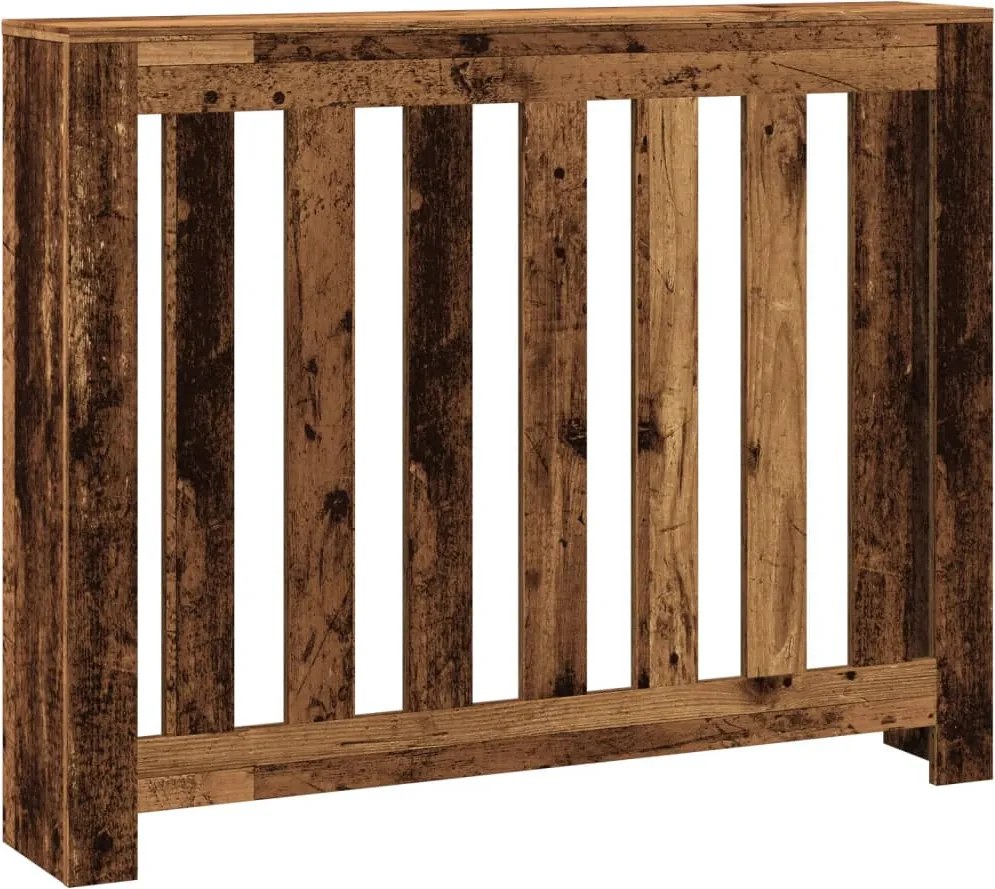 vidaXL antik fa színű szerelt fa radiátorburkolat 104 x 20 x 82 cm