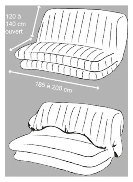 Barna háromszemélyes gumis kanapé huzat Essentiel – douceur d'intérieur