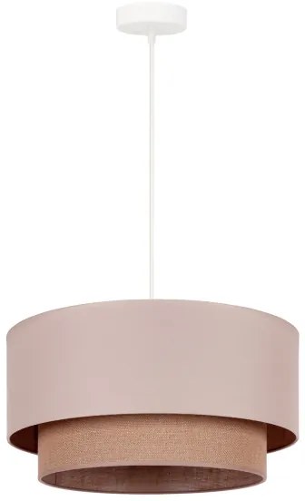 Duolla - Csillár zsinóron BOHO 1xE27/15W/230V átm. 45 cm bézs/barna