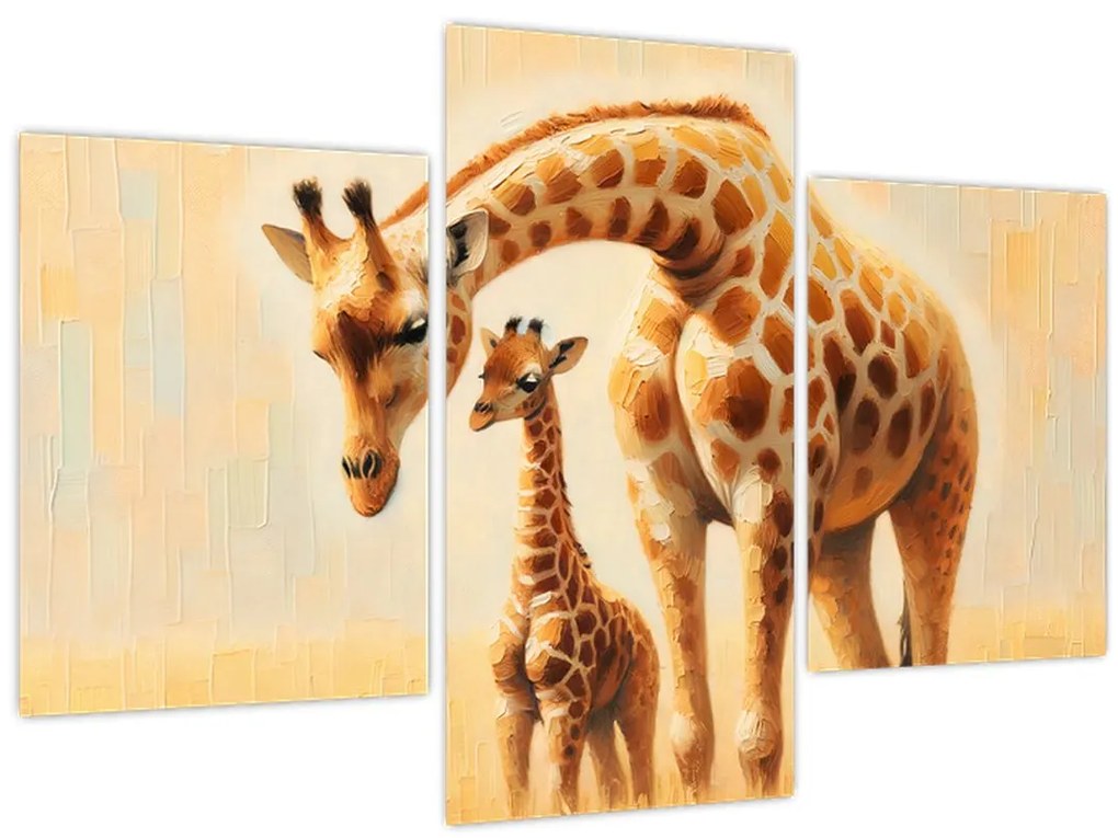 Kép - Zsiráfok (90x60 cm)