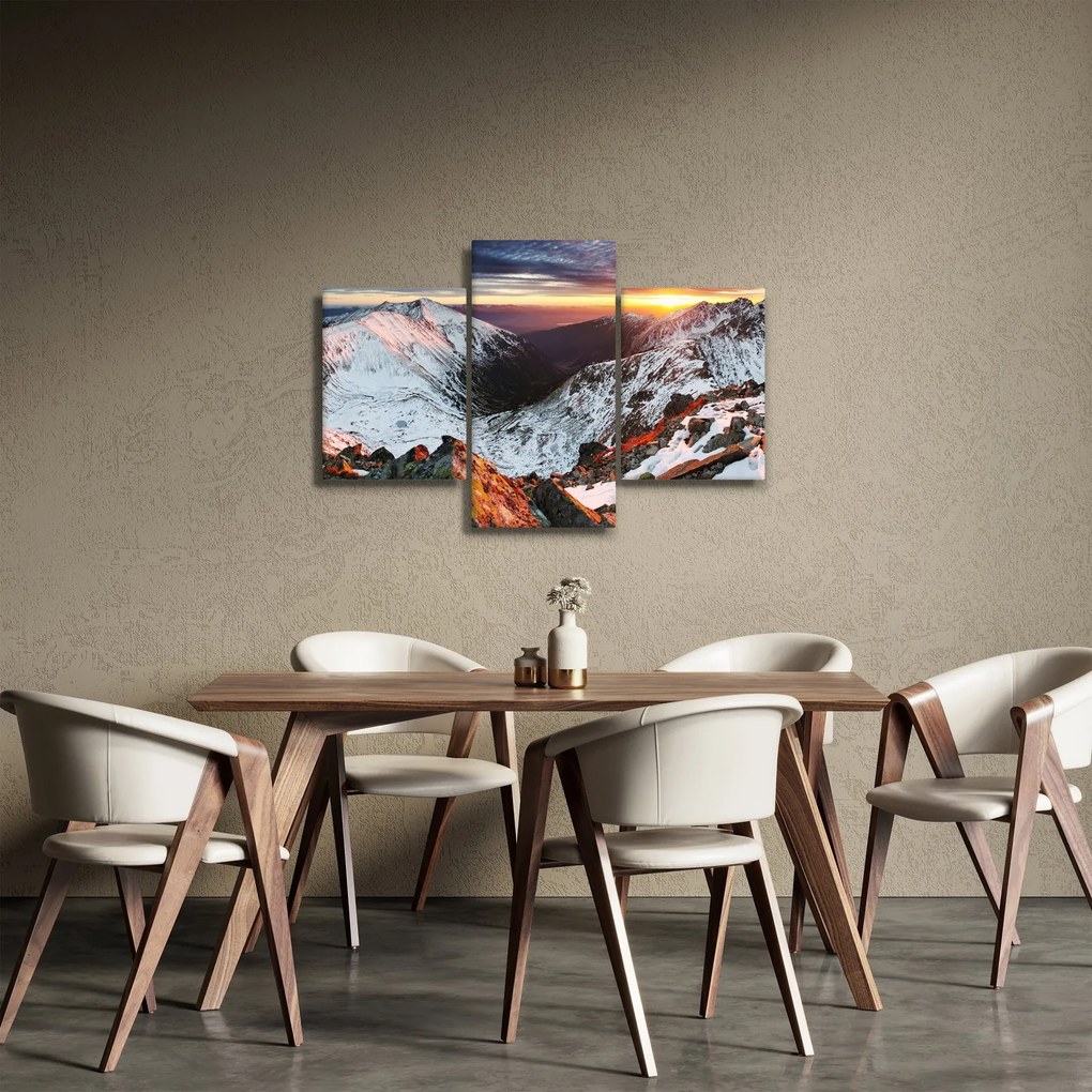 Kép - Téli hegyi panoráma (90x60 cm)