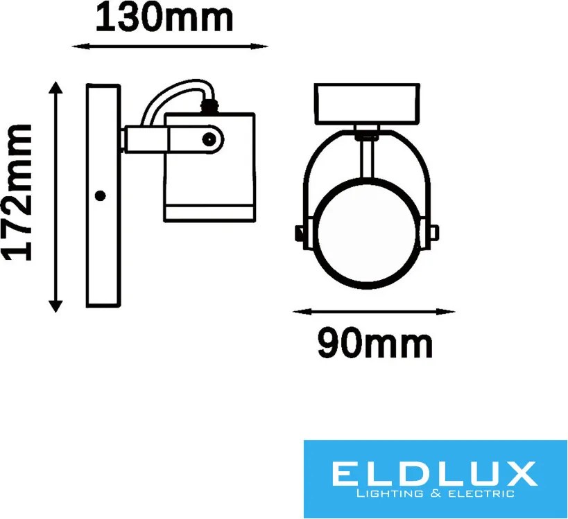 ELDLUX 539WA-B172-G Modern Kültéri Fali Lámpa IP44