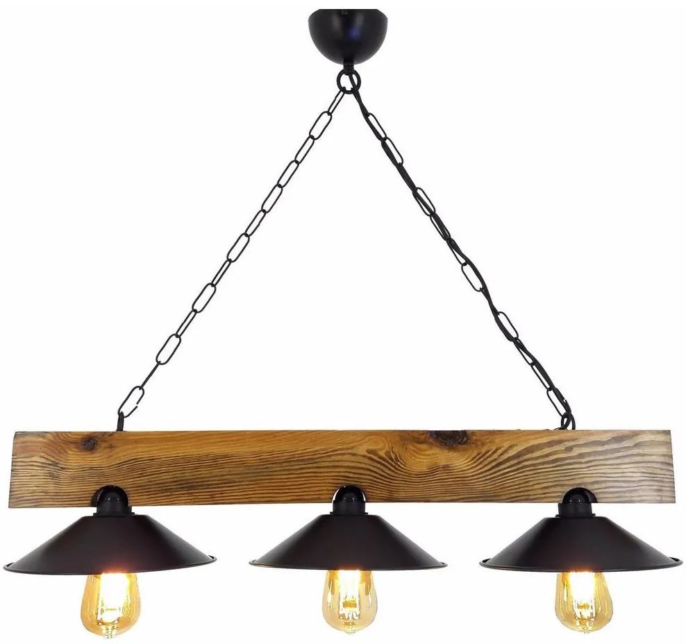 Csillár láncon SAPKA 3xE27/60W/230V