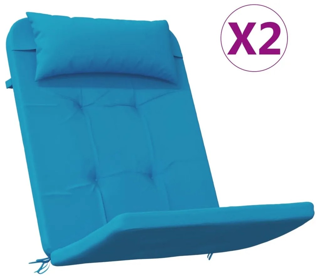 2 db világoskék oxford szövet Adirondack székpárna