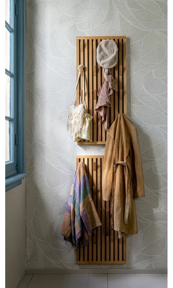 Natúr színű tölgyfa fogas panel 46x100x8 cm Parco – Spinder Design