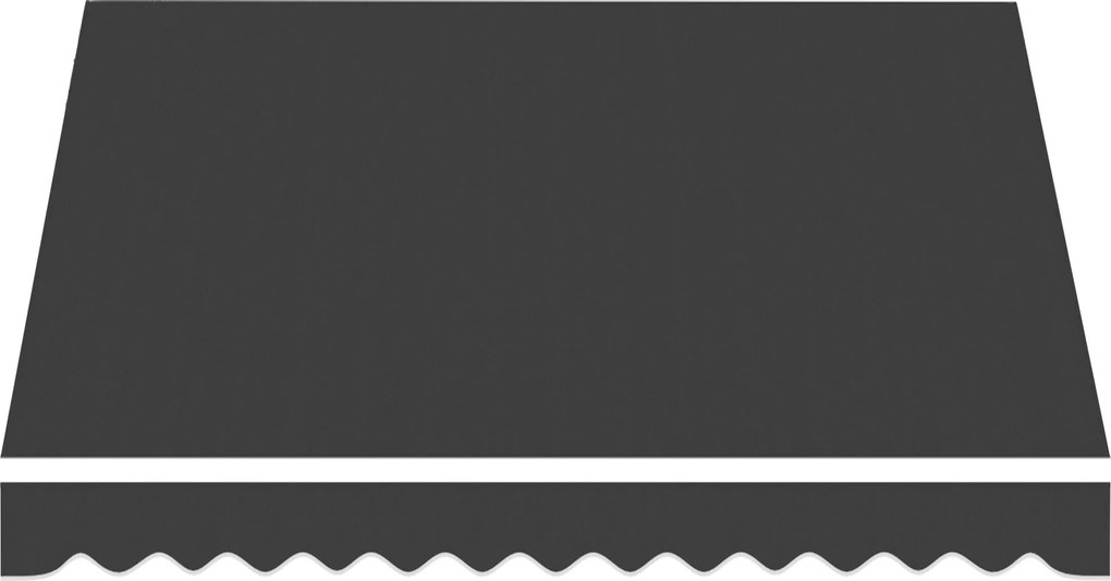 Outsunny napellenző póthuzat UV-védelemmel és vízlepergető bevonattal — 3,5 x 2,5 m vázhoz — Sötétszürke | Aosom