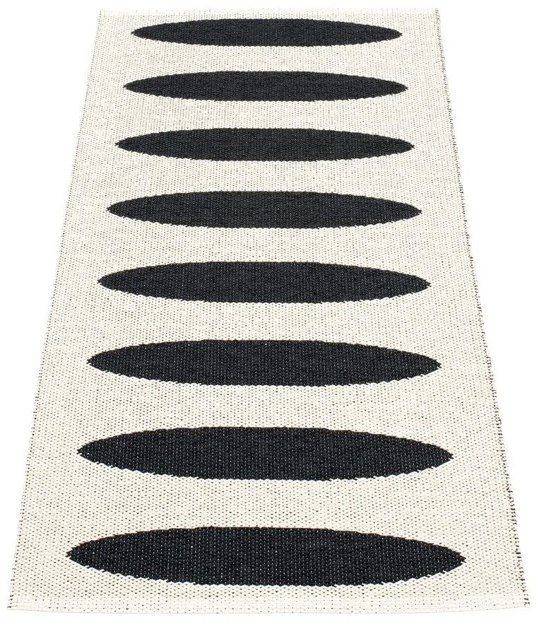 Fekete kültéri-beltéri futószőnyeg 70x150 cm Ella Black – Pappelina