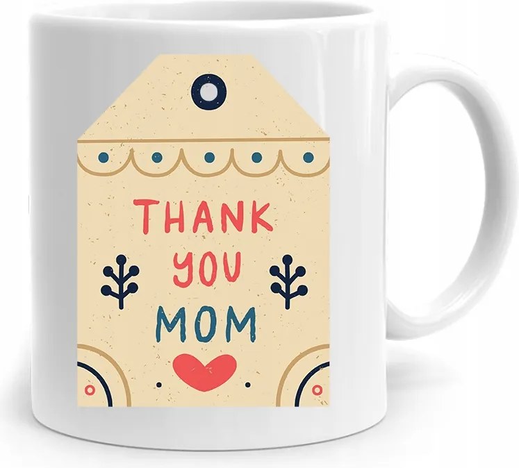 Ajándék Bögre Anyukáknak Thank You Mom fényképes nyomtatással
