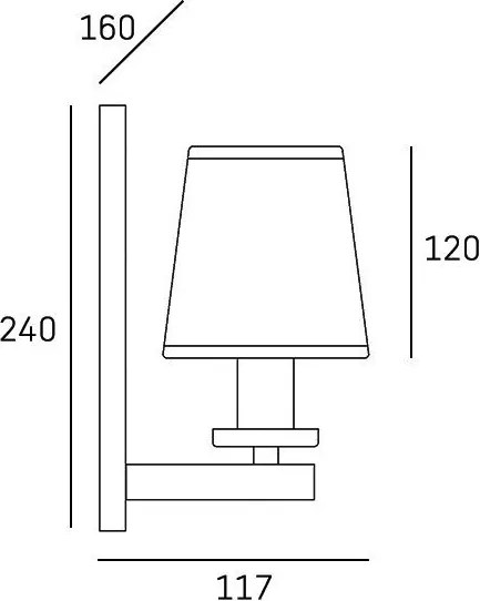 Cosmolight LONDON W01014CH-BK Csillár 1x40W/E14 IP20