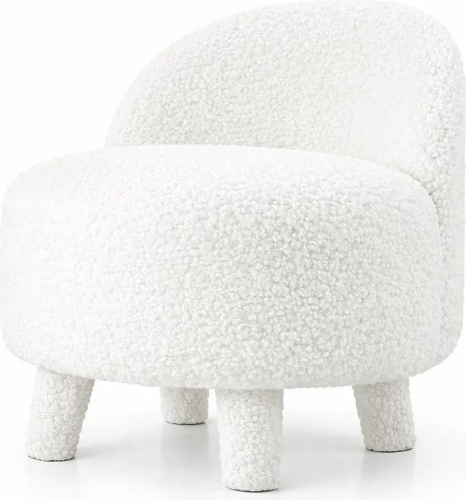 Fehér buklé gyerek fotel Moouv – Artie