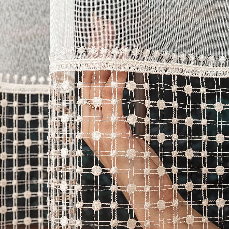 Mg Függöny 81778 Enzo fehér, széles Bézs Gipszkarton 300x250 szalaggal