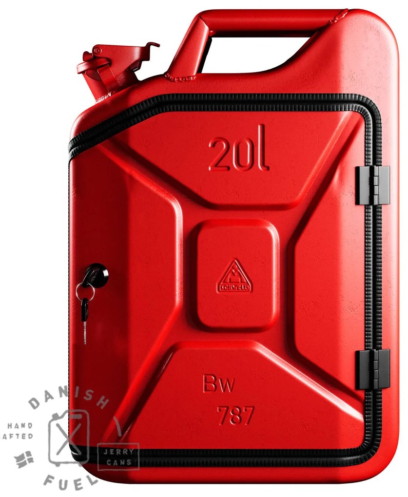 Koupelnová skříňka / kanistr - Bathroom Cabinet, Gas Red, 6 variant - Danish Fuel Variáns: Oak