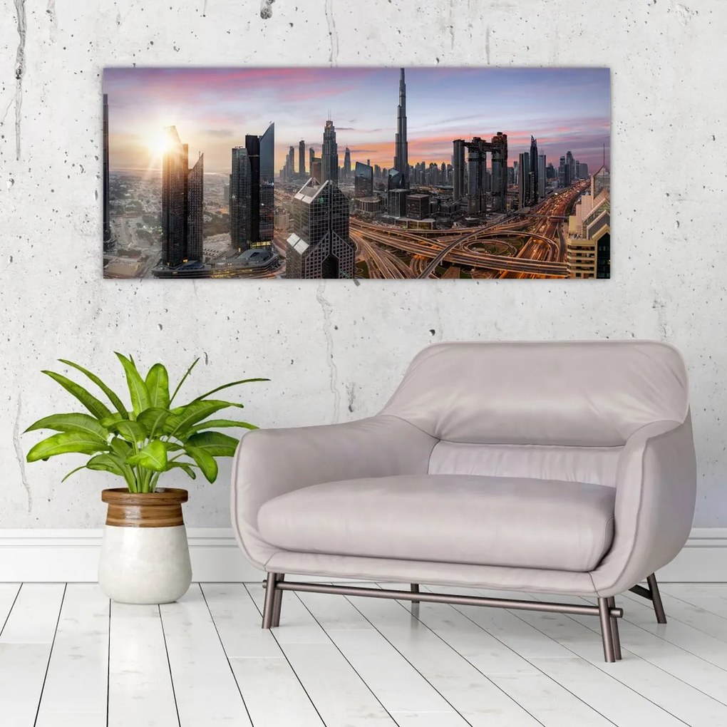 Kép - Dubai panorámája (120x50 cm)