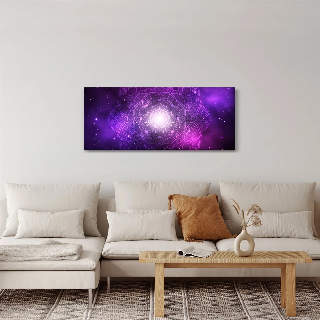 Lila absztrakció képe (120x50 cm)