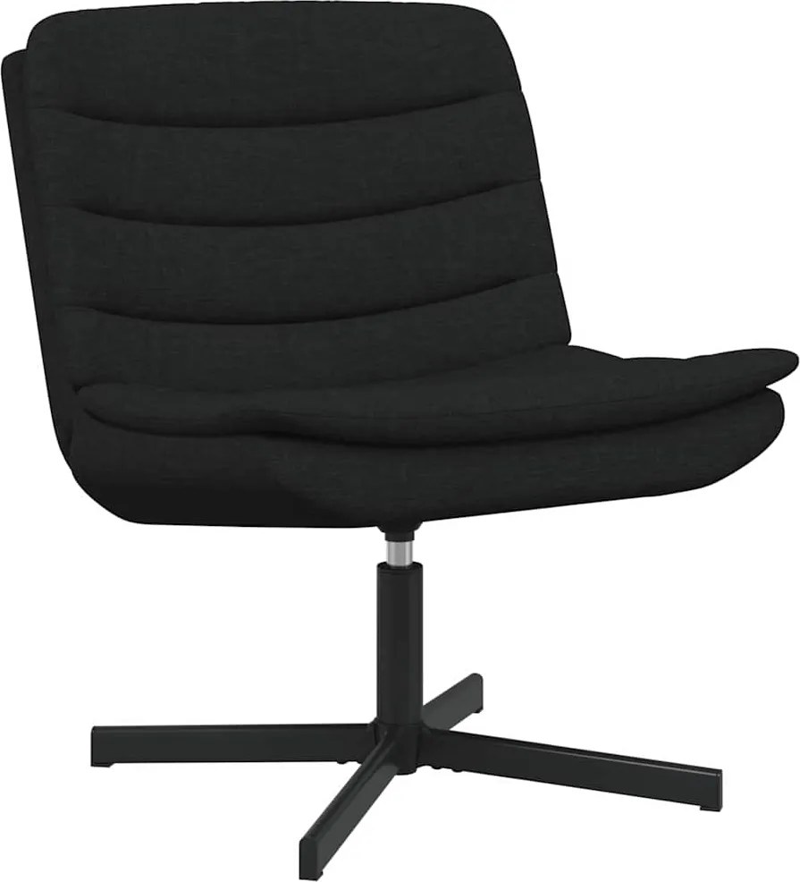 vidaXL Forgószék Fekete 63 x 75 x 76 cm szövet
