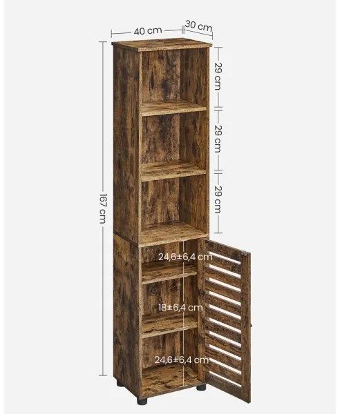 EIRA barna szekrény