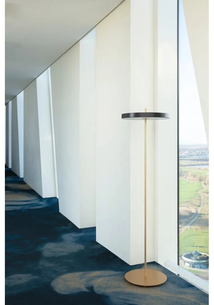Antracitszürke LED dimmelhető állólámpa fém búrával (magasság 151 cm) Asteria Floor – UMAGE