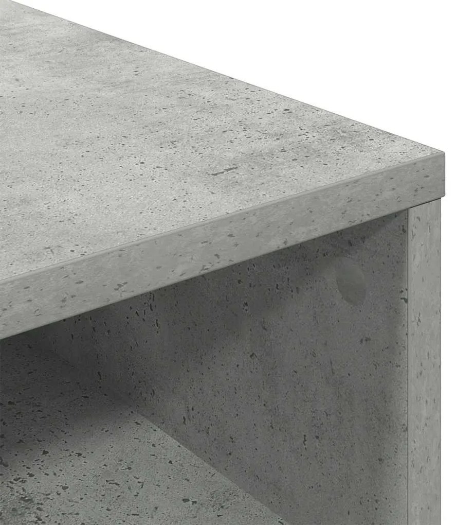 könyvszekrény betonszürke 34x31x80 cm szerelt fa