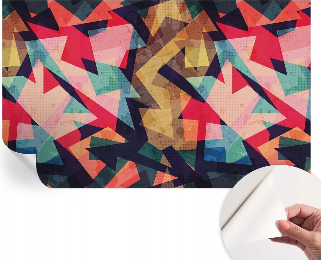 Modern öntapadós fali fotótapéta Színes minta 416x254 cm