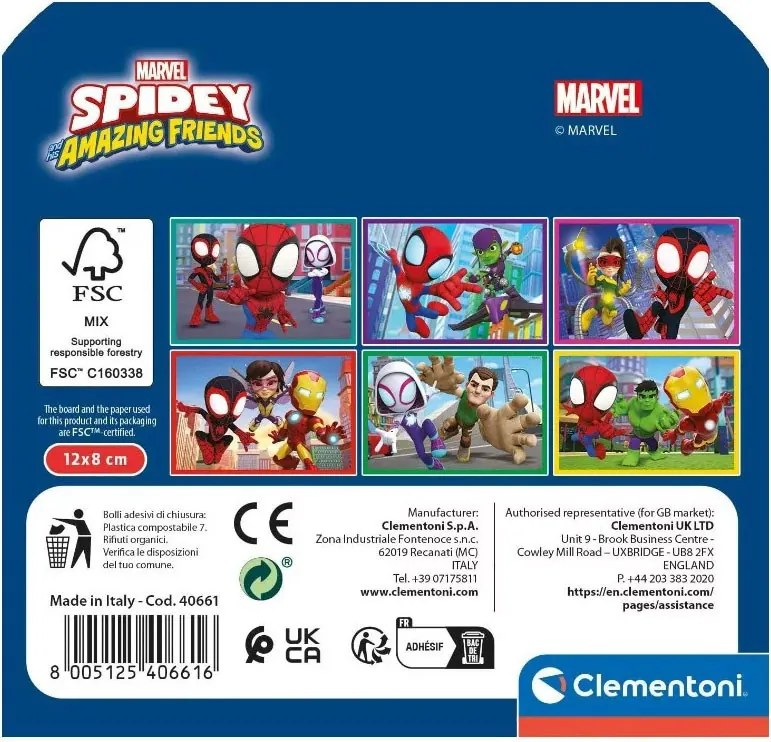 Pókember Spidey mesekocka 6 db-os Clementoni