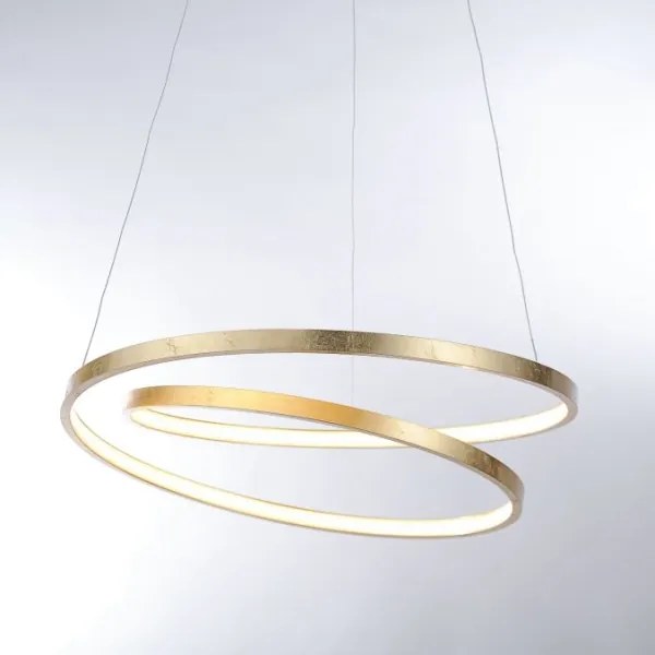 Paul Neuhaus 2472-12 - LED Dimmelhető csillár zsinóron ROMAN LED/30W/230V arany