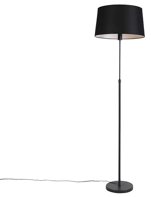 Állólámpa fekete fekete vászon árnyékolóval 45 cm állítható - Parte