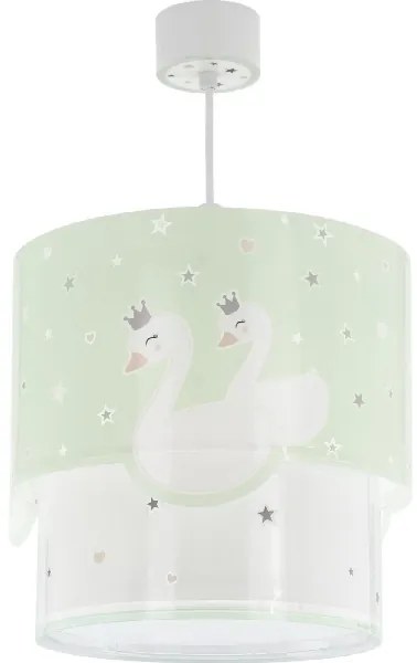 Dalber 61712H - Gyermekcsillár SWEET LOVE 1xE27/60W/230V zöld